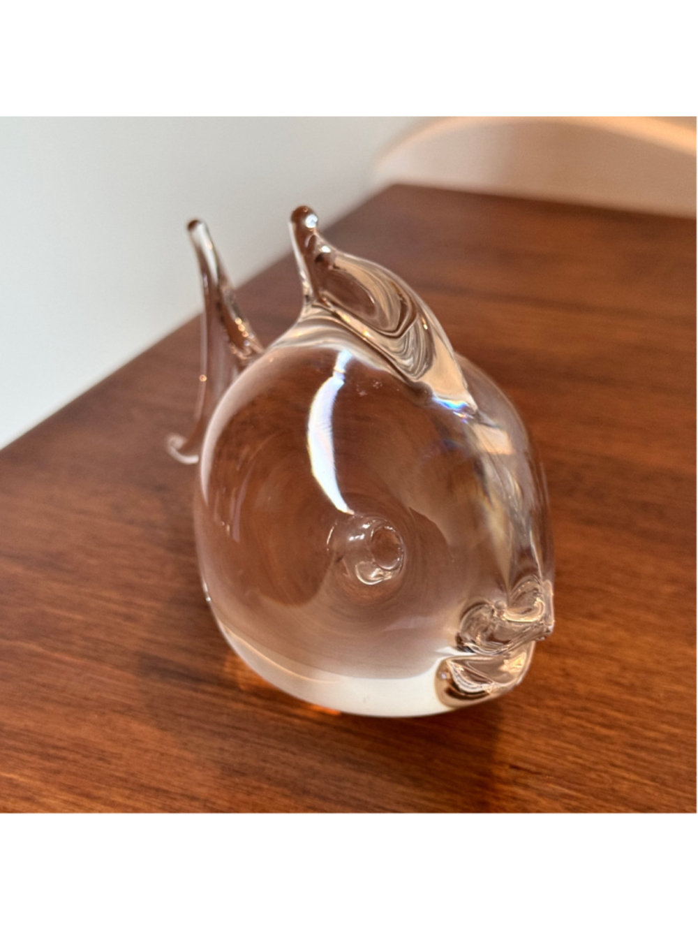 25. Vintage Hand Blown Art Glass Figurine Tropical Fish Paperweight